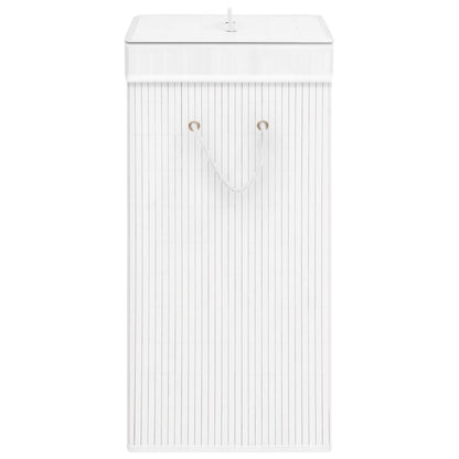 Bamboo Laundry Basket White