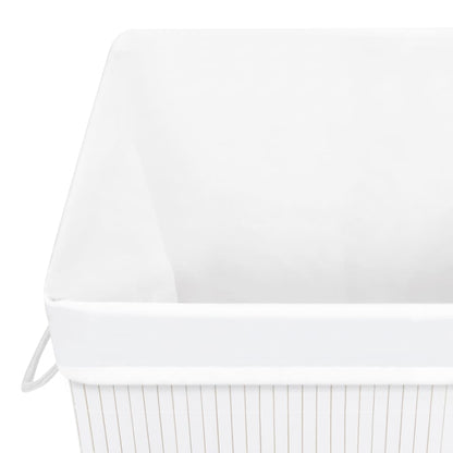 Bamboo Laundry Basket White
