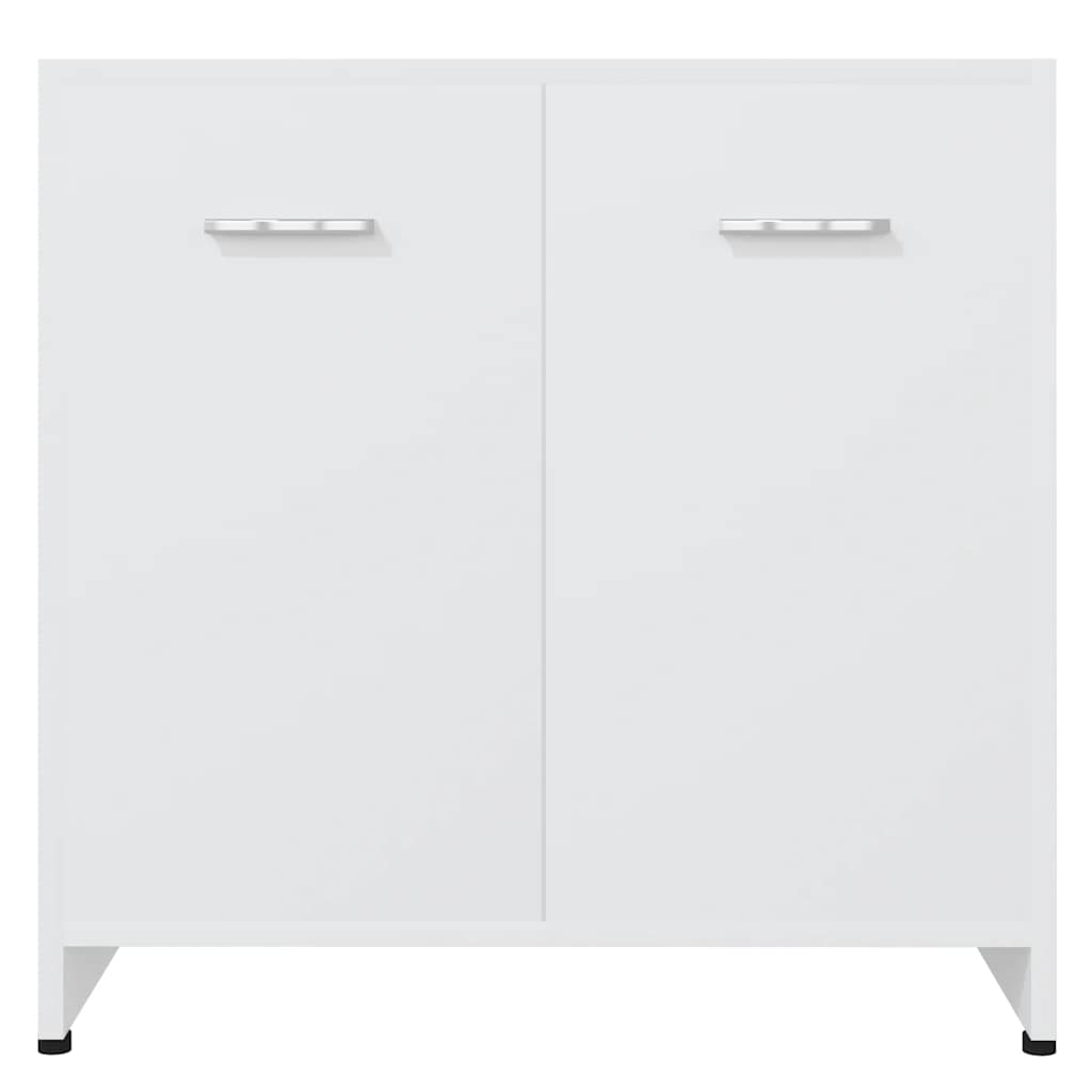 Bathroom Cabinet White 60x33x61 cm Engineered Wood