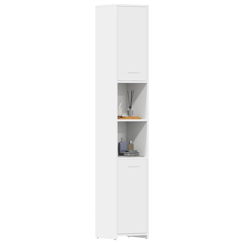 Bathroom Cabinet White 30x30x183.5 cm Engineered Wood