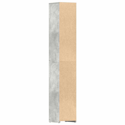 Bathroom Cabinet Concrete Grey 30x30x183.5 cm Engineered Wood