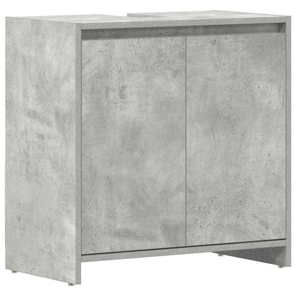 Bathroom Cabinet Concrete Grey 60x33x61 cm Engineered Wood