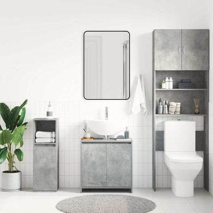 Bathroom Cabinet Concrete Grey 60x33x61 cm Engineered Wood