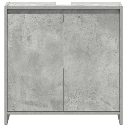Bathroom Cabinet Concrete Grey 60x33x61 cm Engineered Wood