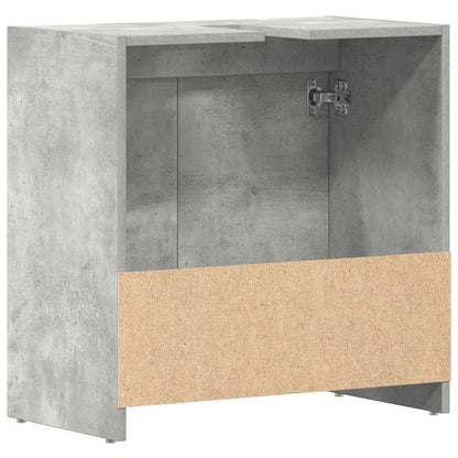 Bathroom Cabinet Concrete Grey 60x33x61 cm Engineered Wood