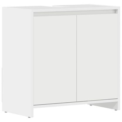 Bathroom Cabinet High Gloss White 60x33x61 cm Engineered Wood
