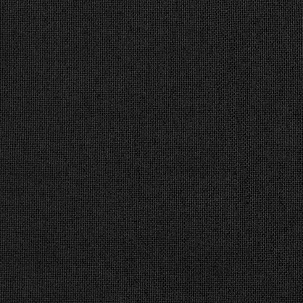 Linen-Look Blackout Curtains with Grommets 2pcs Black 140x245cm