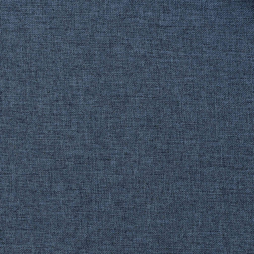 Linen-Look Blackout Curtains with Grommets 2 pcs Blue 140x175cm