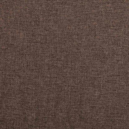Linen-Look Blackout Curtain with Hooks Taupe 290x245 cm