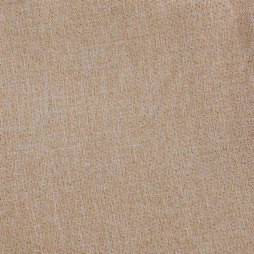 Linen-Look Blackout Curtains with Hooks 2 pcs Beige 140x175 cm