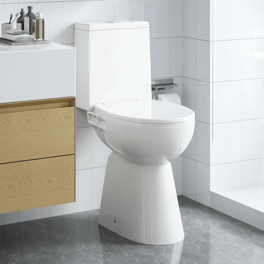 Rimless Toilet 7 cm Extra Height Soft Close Ceramic White