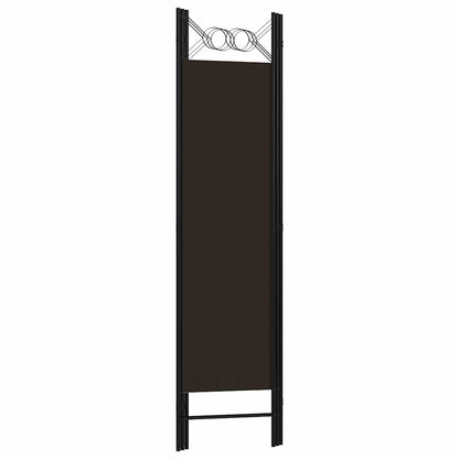 3-Panel Room Divider Brown 120x180 cm