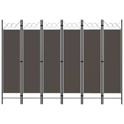 6-Panel Room Divider Anthracite 240x180 cm