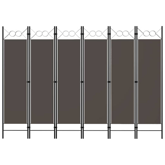 6-Panel Room Divider Anthracite 240x180 cm