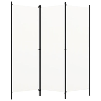 3-Panel Room Divider White 150x180 cm