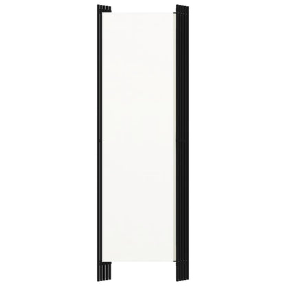 5-Panel Room Divider White 250x180 cm