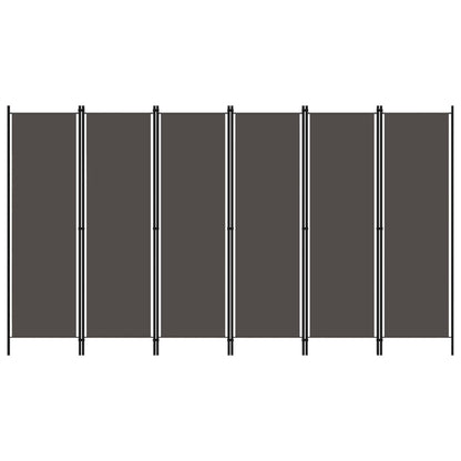 6-Panel Room Divider Anthracite 300x180 cm