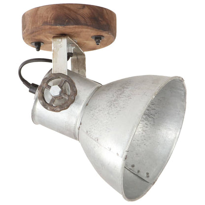 Industrial Wall/Ceiling Lamps 2 pcs Silver 20x25 cm E27