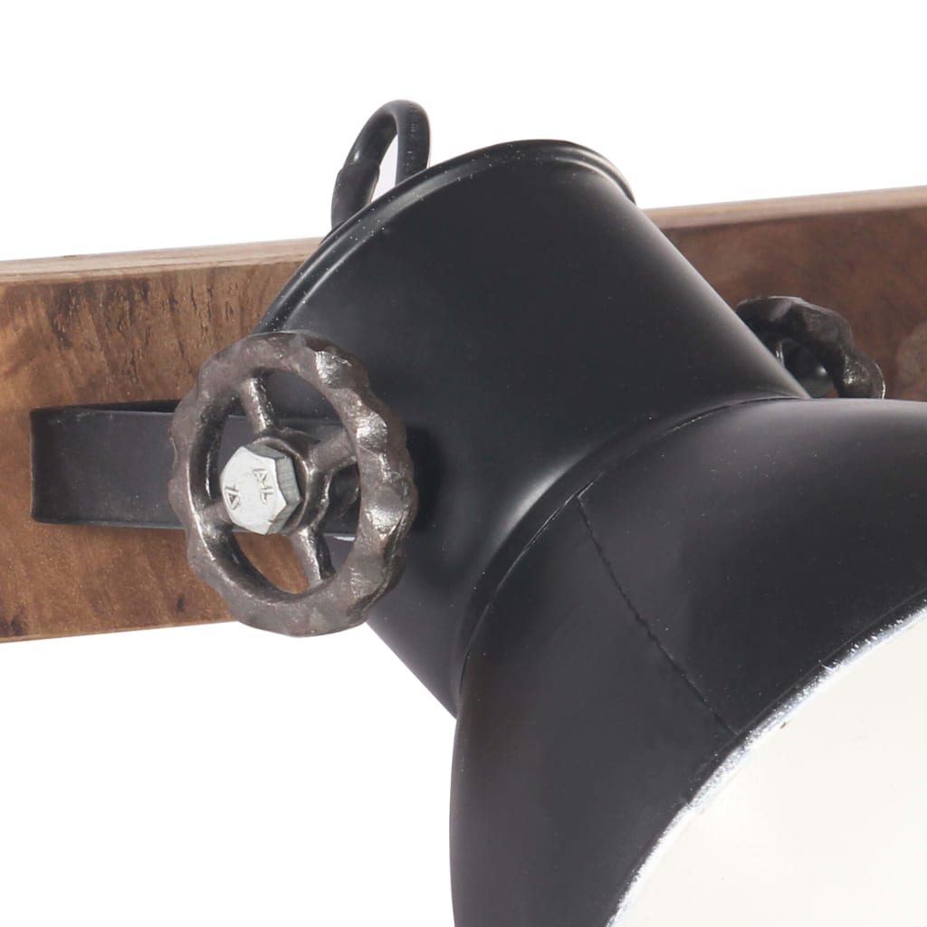 Industrial Wall Lamp Black 90x25 cm E27