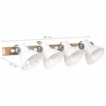 Industrial Wall Lamp White 90x25 cm E27