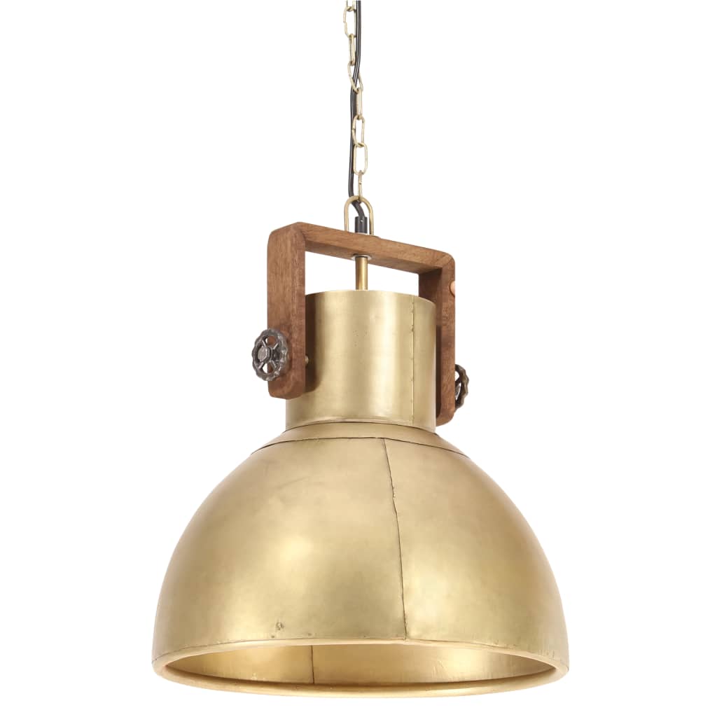 Industrial Hanging Lamp 25 W Brass Round 40 cm E27