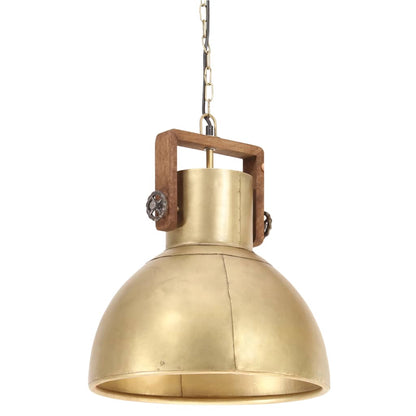 Industrial Hanging Lamp 25 W Brass Round 40 cm E27