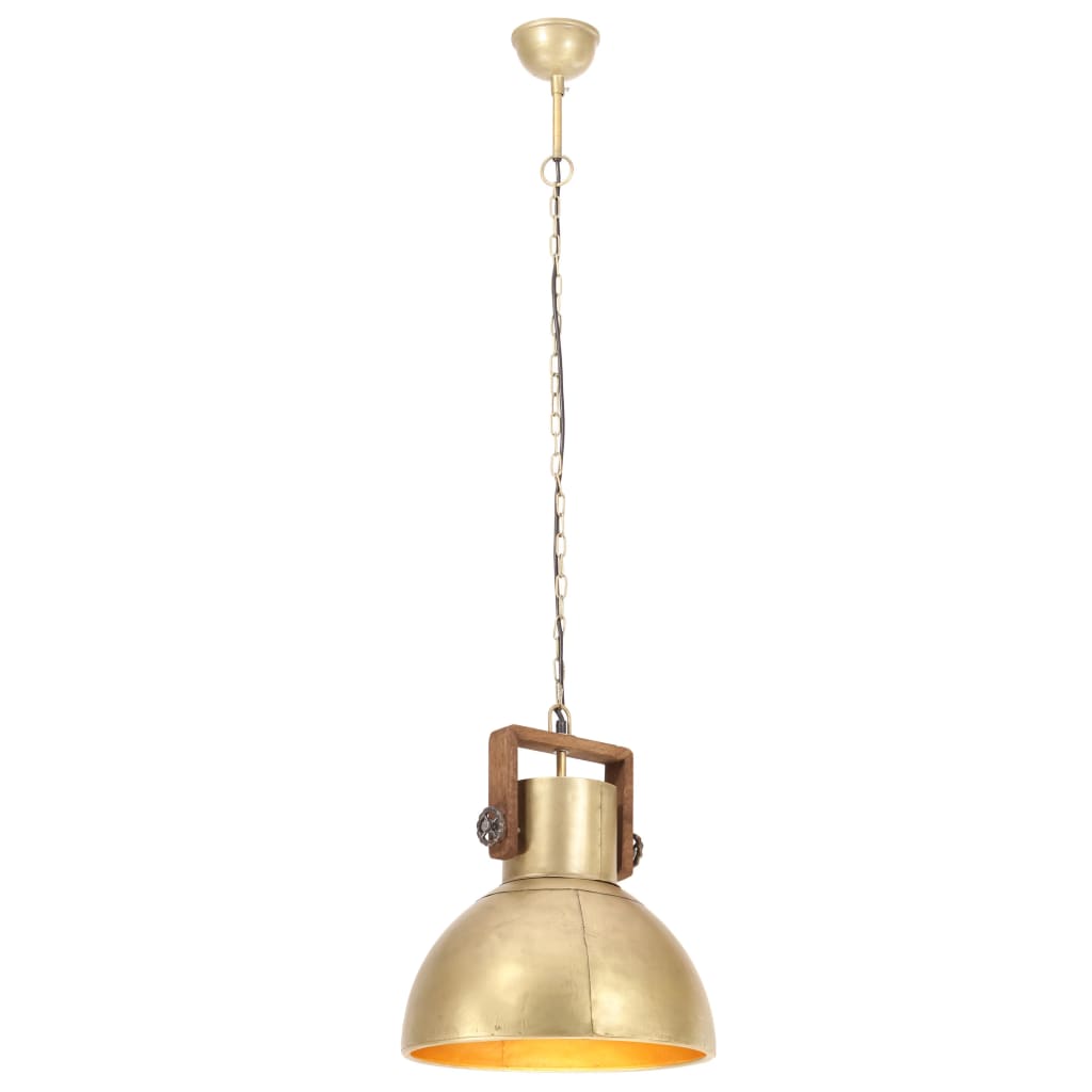 Industrial Hanging Lamp 25 W Brass Round 40 cm E27