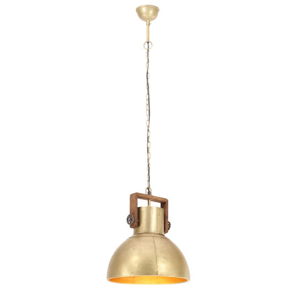 Industrial Hanging Lamp 25 W Brass Round 40 cm E27