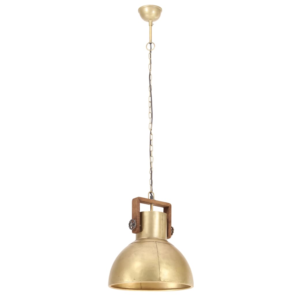 Industrial Hanging Lamp 25 W Brass Round 40 cm E27