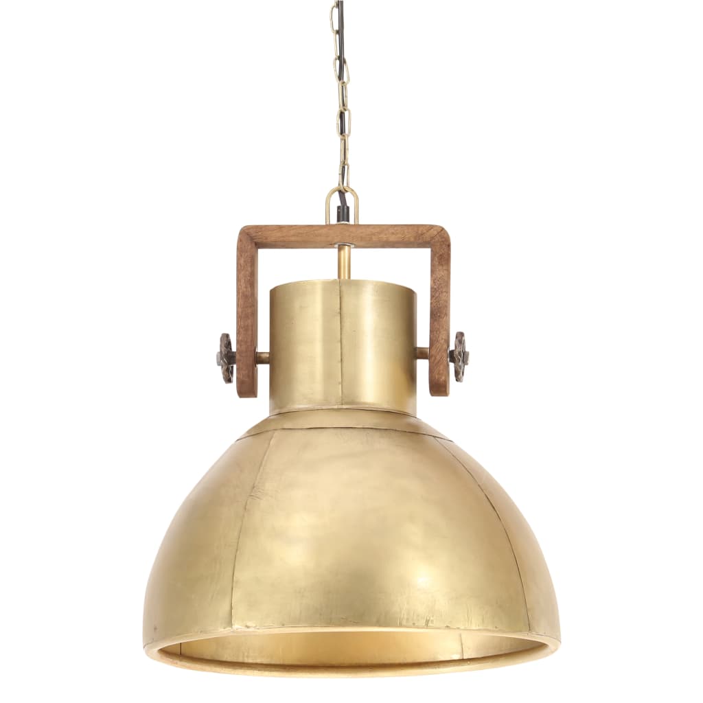 Industrial Hanging Lamp 25 W Brass Round 40 cm E27
