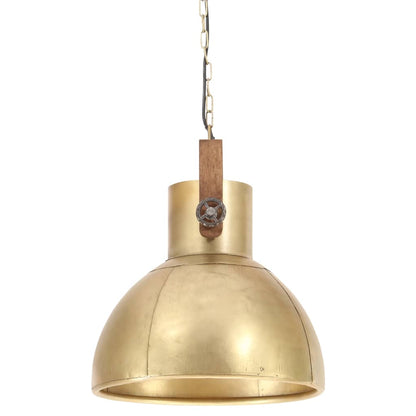 Industrial Hanging Lamp 25 W Brass Round 40 cm E27