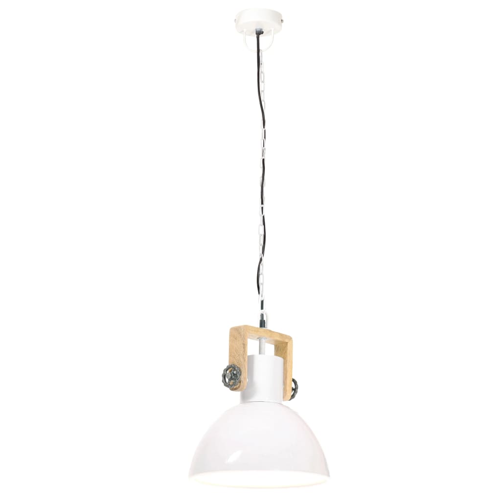 Industrial Hanging Lamp 25 W White Round 30 cm E27