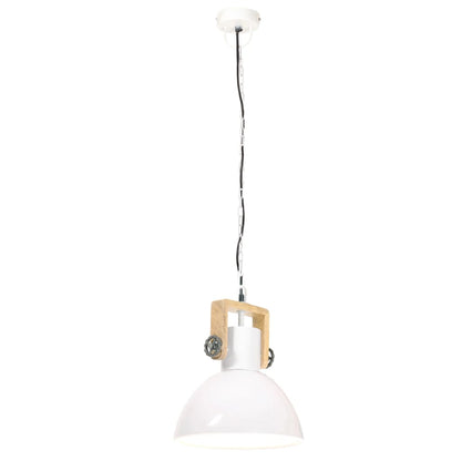 Industrial Hanging Lamp 25 W White Round 30 cm E27
