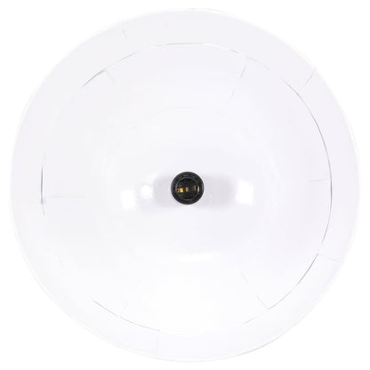 Industrial Vintage Hanging Lamp 25 W White Round 31 cm E27