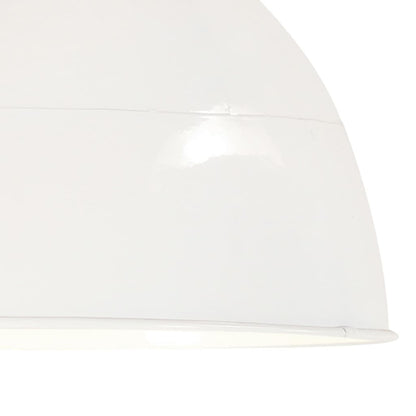 Industrial Vintage Hanging Lamp 25 W White Round 31 cm E27