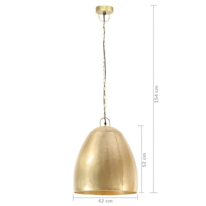 Industrial Hanging Lamp 25 W Brass Round 42 cm E27