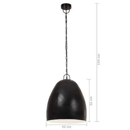 Industrial Hanging Lamp 25 W Black Round 42 cm E27