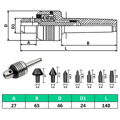 10 Pieces Live Center Set MT2