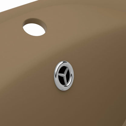 Luxury Basin Overflow Oval Matt Cream 58.5x39 cm Ceramic