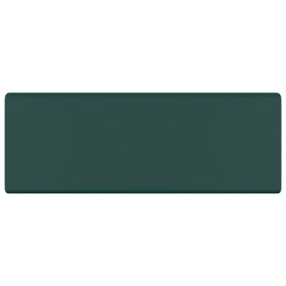 Luxury Basin Overflow Square Matt Dark Green 41x41 cm Ceramic