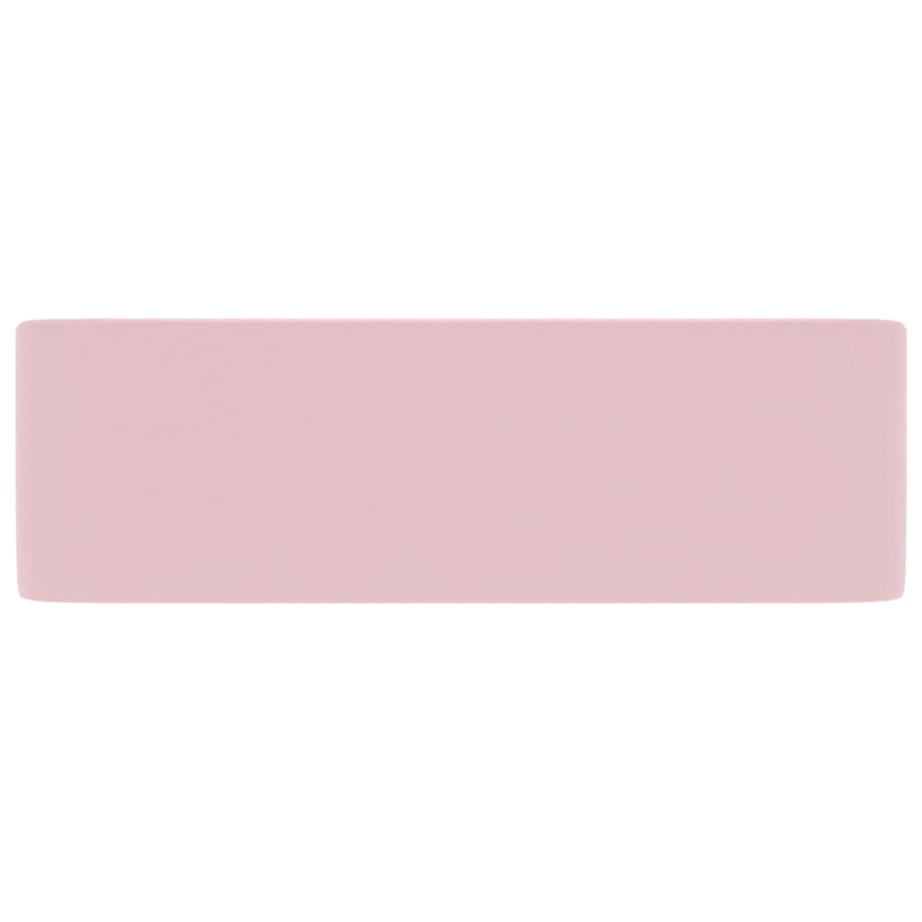 Luxury Wash Basin Matt Pink 41x30x12 cm Ceramic