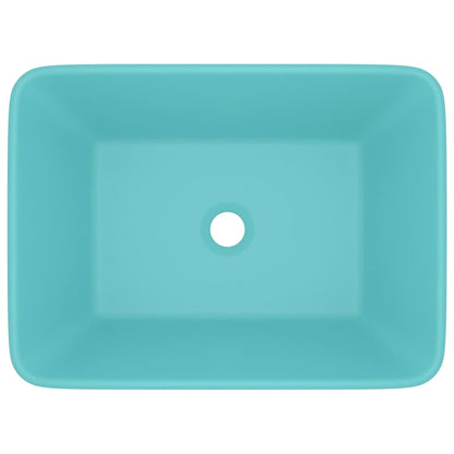 Luxury Wash Basin Matt Light Green 41x30x12 cm Ceramic