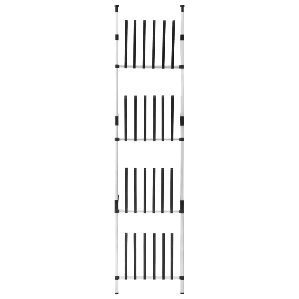 Telescopic Boot Rack with Rods Aluminium