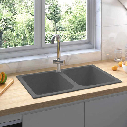 Kitchen Sink Grey 76 x 48 x 30 cm Granite