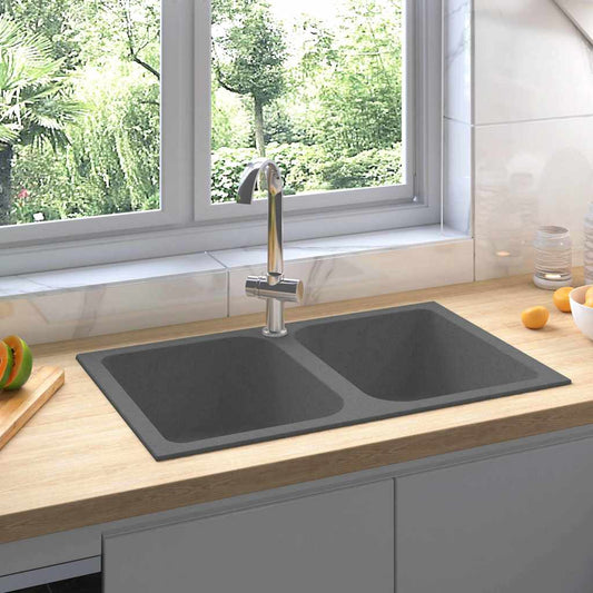 Kitchen Sink Grey 76 x 48 x 30 cm Granite