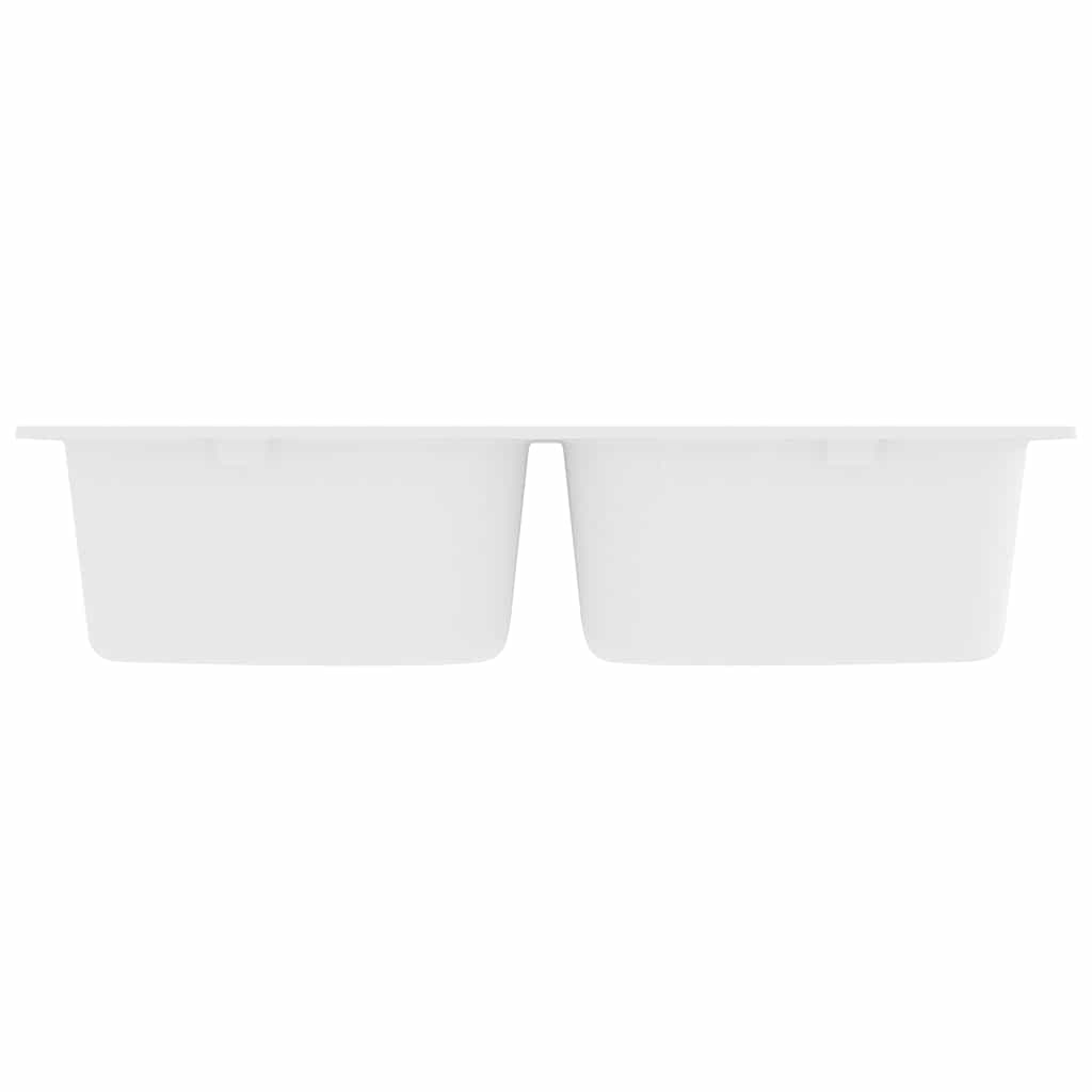 Kitchen Sink White 76 x 48 x 30 cm Granite