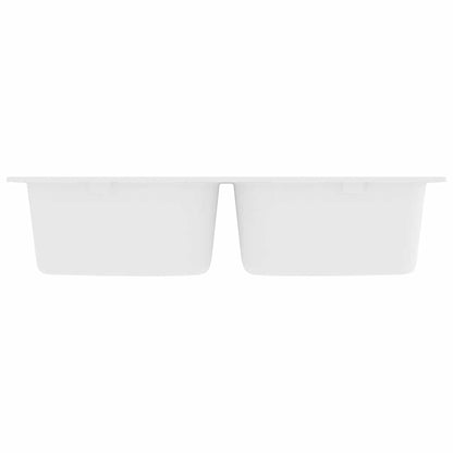 Kitchen Sink White 76 x 48 x 30 cm Granite