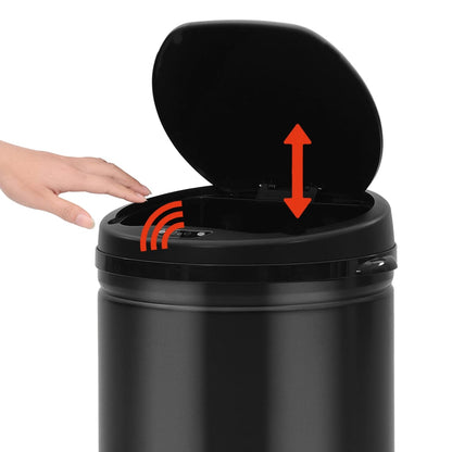 Automatic Sensor Dustbin 50 L Carbon Steel Black