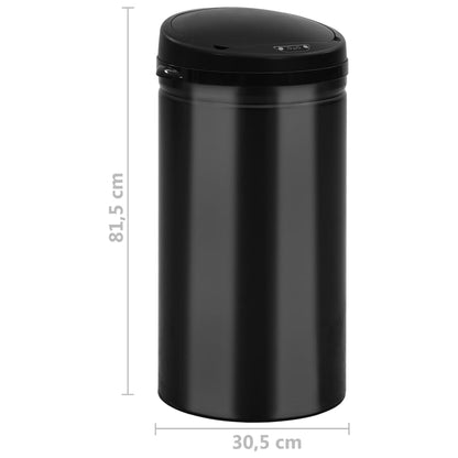 Automatic Sensor Dustbin 50 L Carbon Steel Black