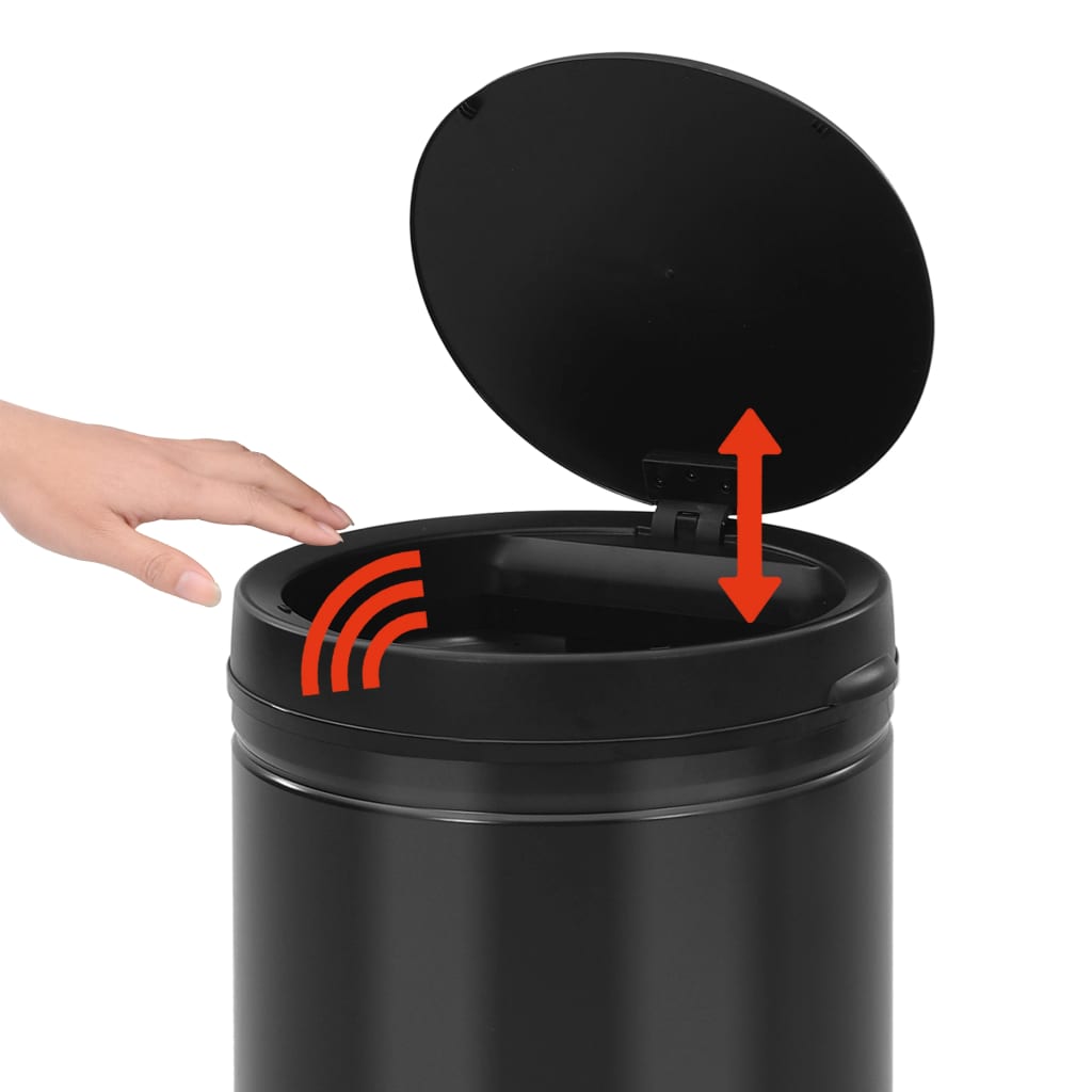 Automatic Sensor Dustbin 70 L Carbon Steel Black